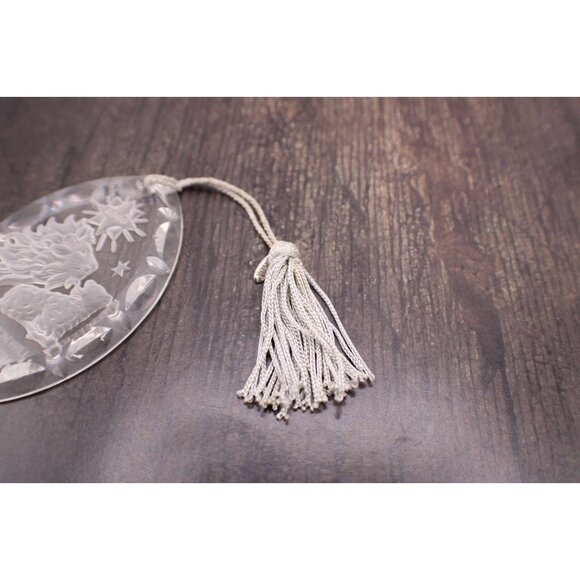 Lenox Crystal Ornament Lion Lamb Isaiah 11:6 Made in Germany Year 2000 Vintage - Picture 6 of 10